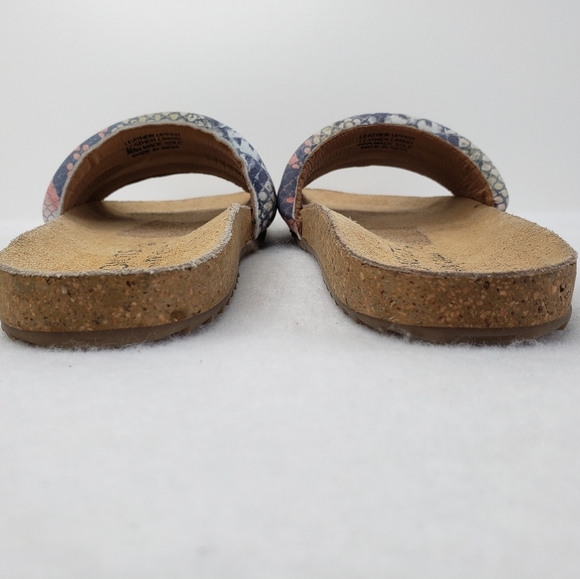 Coconuts By Matisse Multi Color Snake Print Leather Slides Sandels Sz 9 - Picture 6 of 12